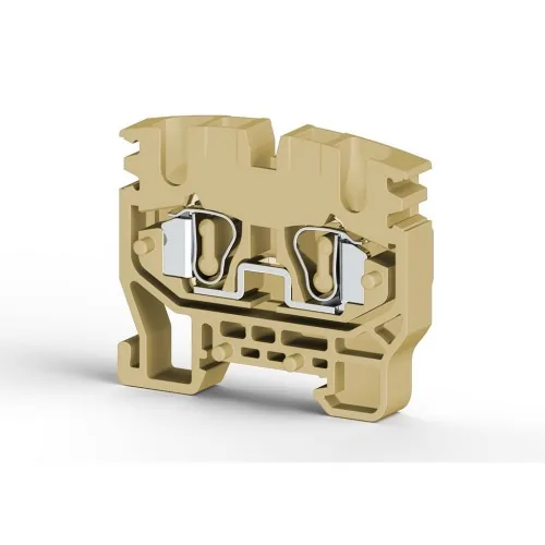 Миниклеммник пружинный на DIN-рейку MR15, 2,5 мм.кв. бежевый KLEMSAN MYK2,5 306420